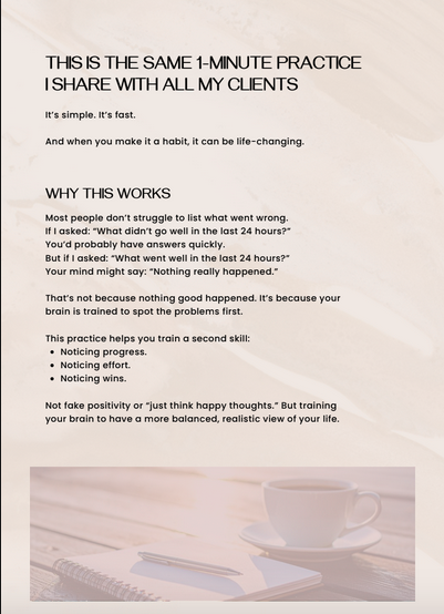 1-MINUTE DAILY COACHING PRACTICE-1 PAGE 1